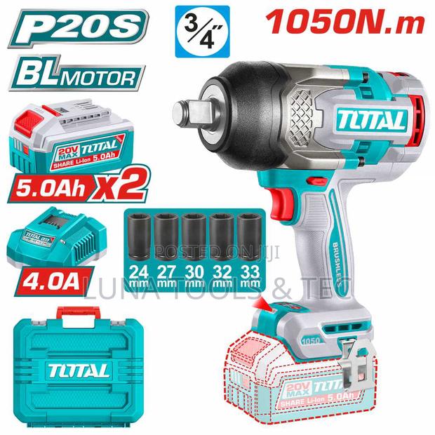 Total Tiwli20105 Cordless Impact Wrench 1050nm