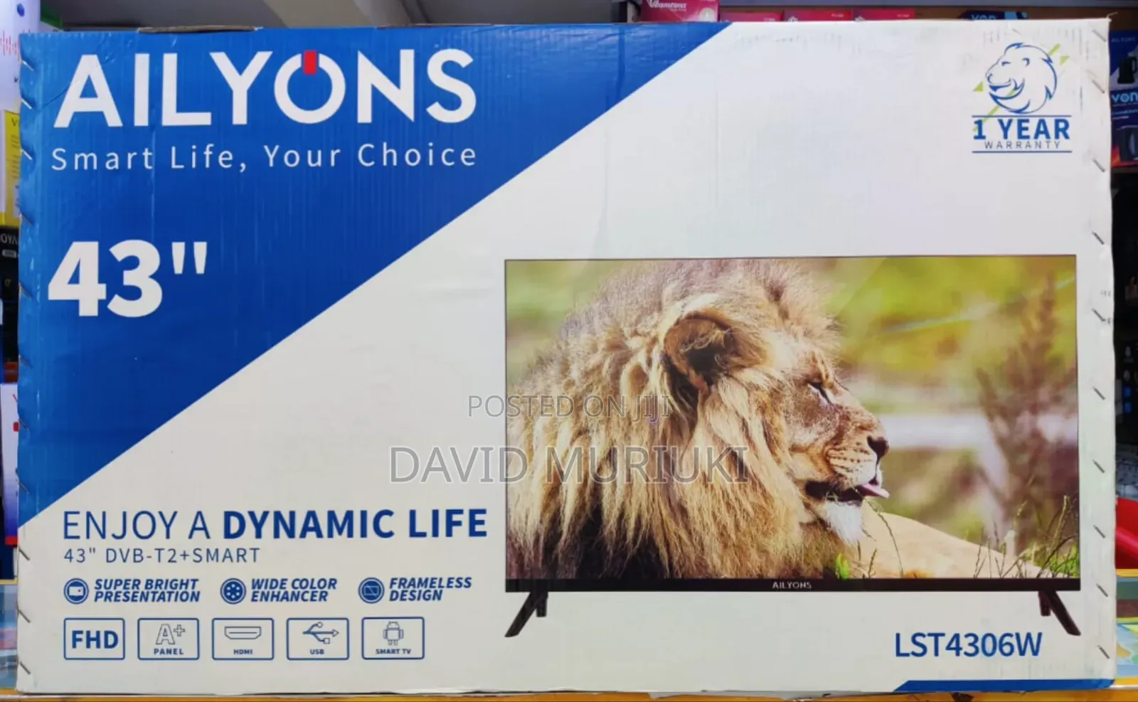 Ailyons 43" Smart With Bluetooth