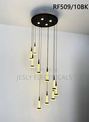10 Light Led Staircase Chandelier
