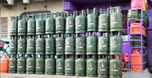 Empty and Refilled Gas Cylinders