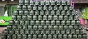 Empty and Refilled Gas Cylinders