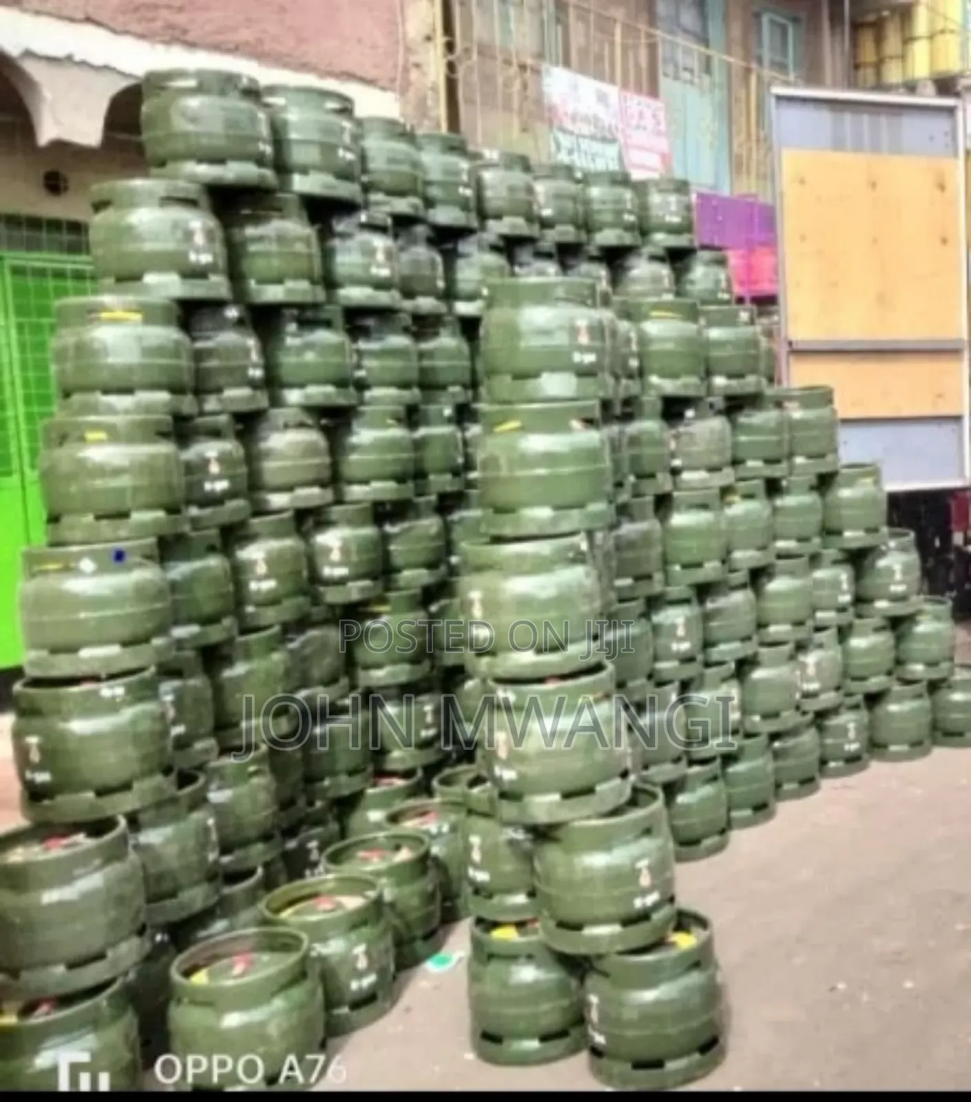 Empty and Refilled Gas Cylinders