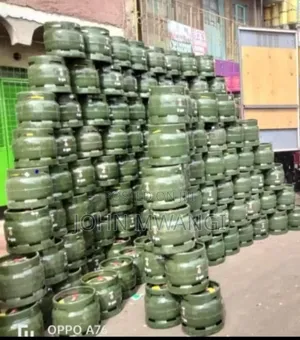 Empty and Refilled Gas Cylinders
