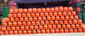 Empty and Refilled Gas Cylinders