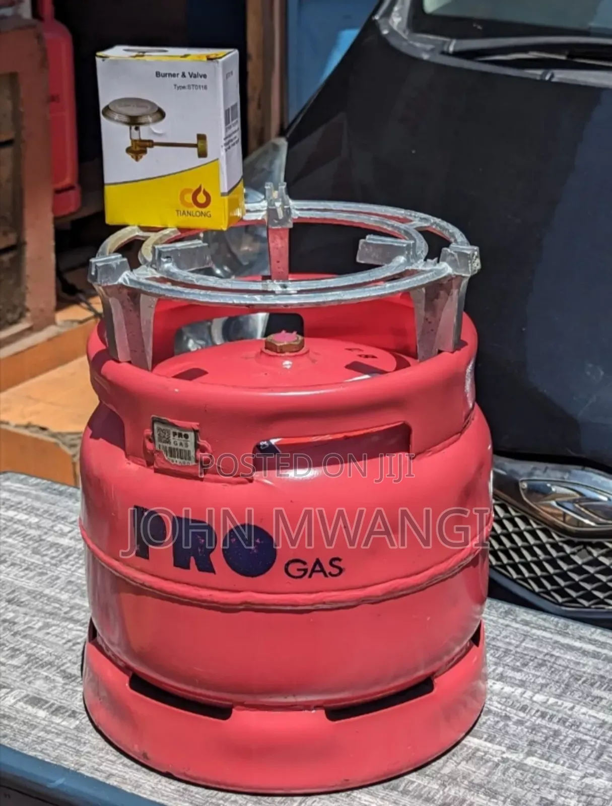 Empty and Refilled Gas Cylinders