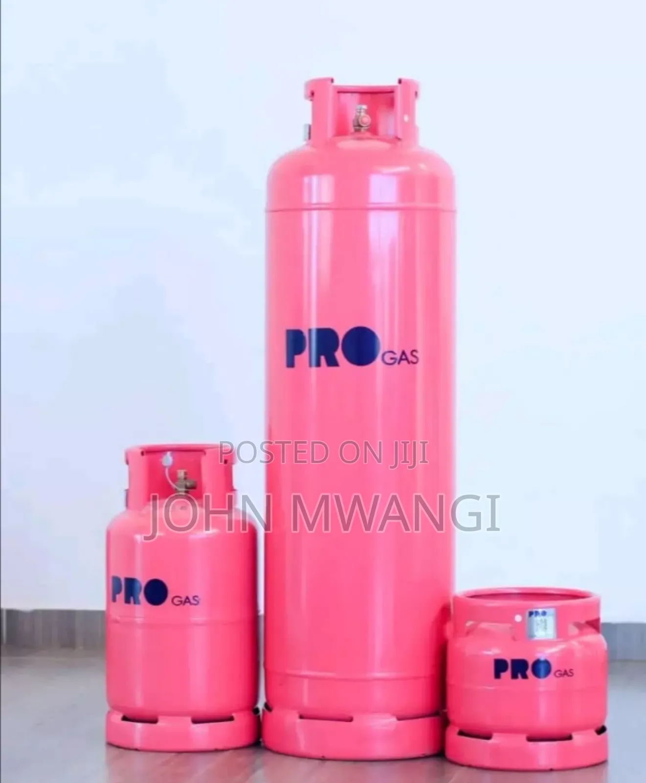 Empty and Refilled Gas Cylinders