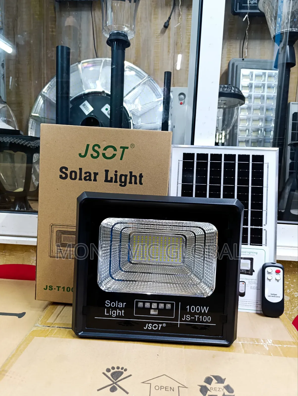 Jsot Solar Sensor Floodlight With Remote Control