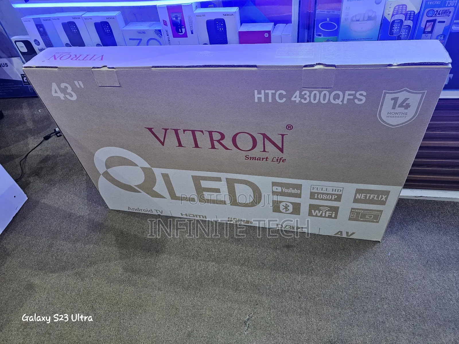 Vitron 43 Inch  Qled Smart Tv 2026 Model