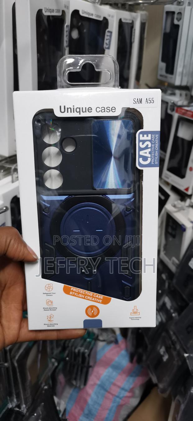 Nerky Samsung Galaxy A55 5g Camshield Magsafe Ring Holder Armor Case - main view