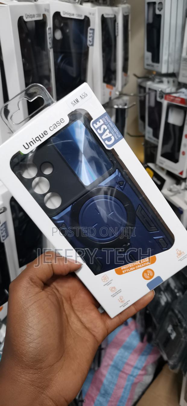 Nerky Samsung Galaxy A55 5g Camshield Magsafe Ring Holder Armor Case - thumbnail 2