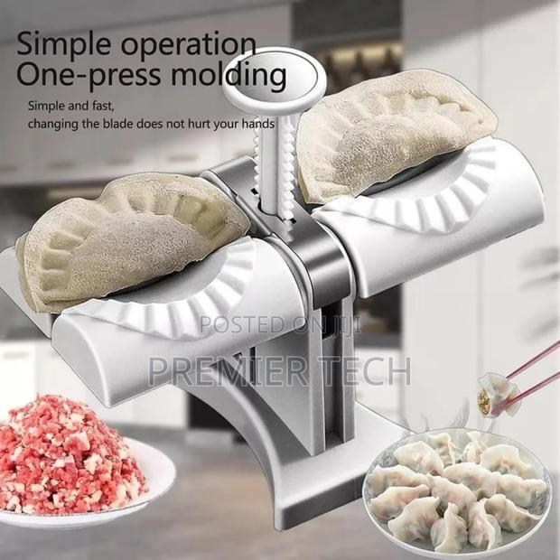 *Fully Automatic Double Head Press Dumplings Machine. - main view