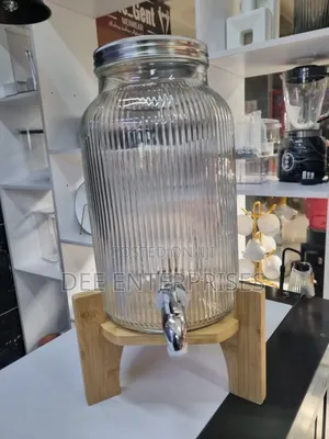 6 Liters Juice Dispenser With Bamboo Stand