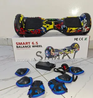 6.5" Smart Hoverboards 
Comes With Guards 
Has Adapter Charger