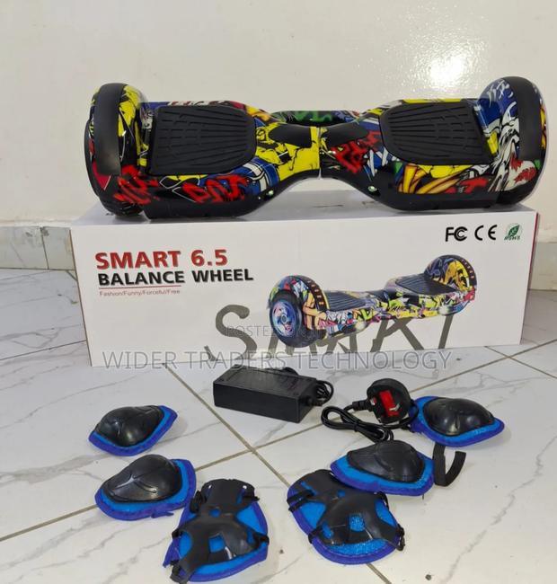6.5" Smart Hoverboards 
Comes With Guards 
Has Adapter Charger