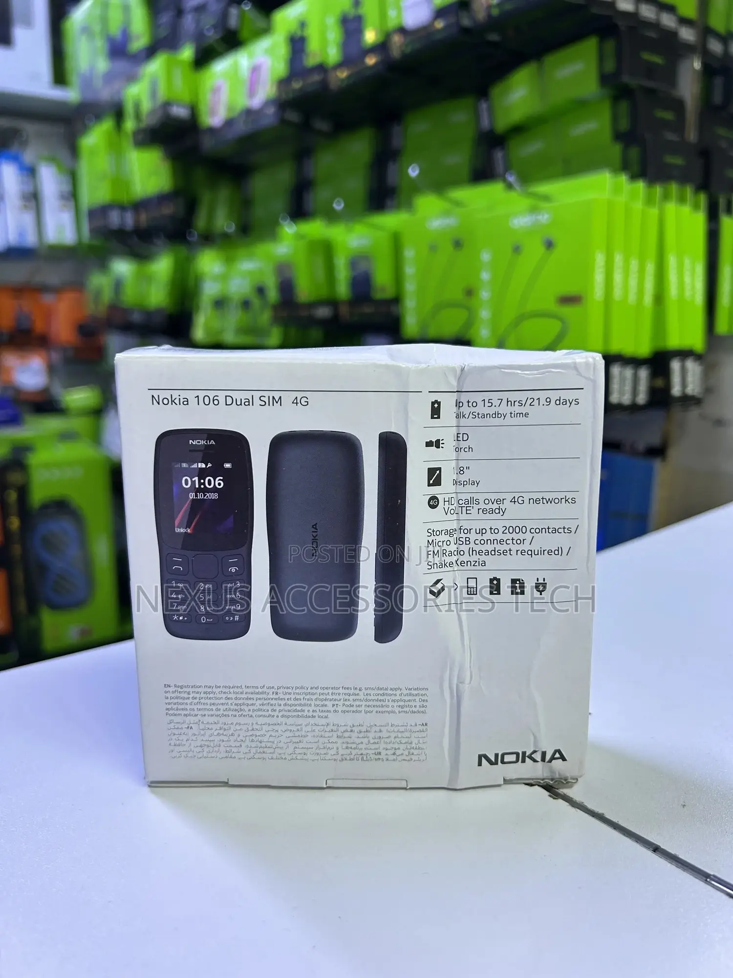 New Nokia 106 Black