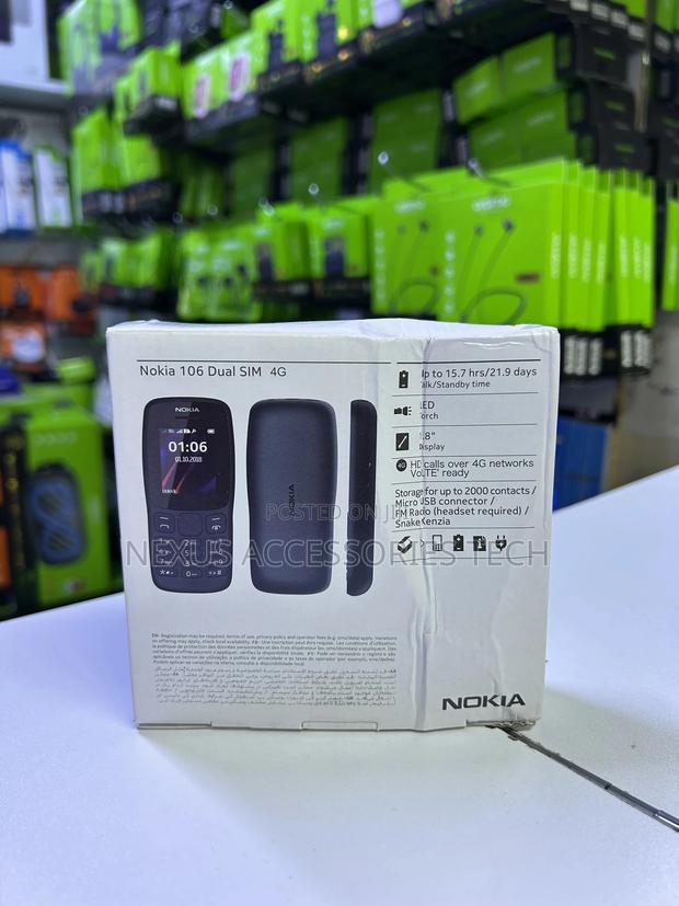 New Nokia 106 Black - thumbnail 2