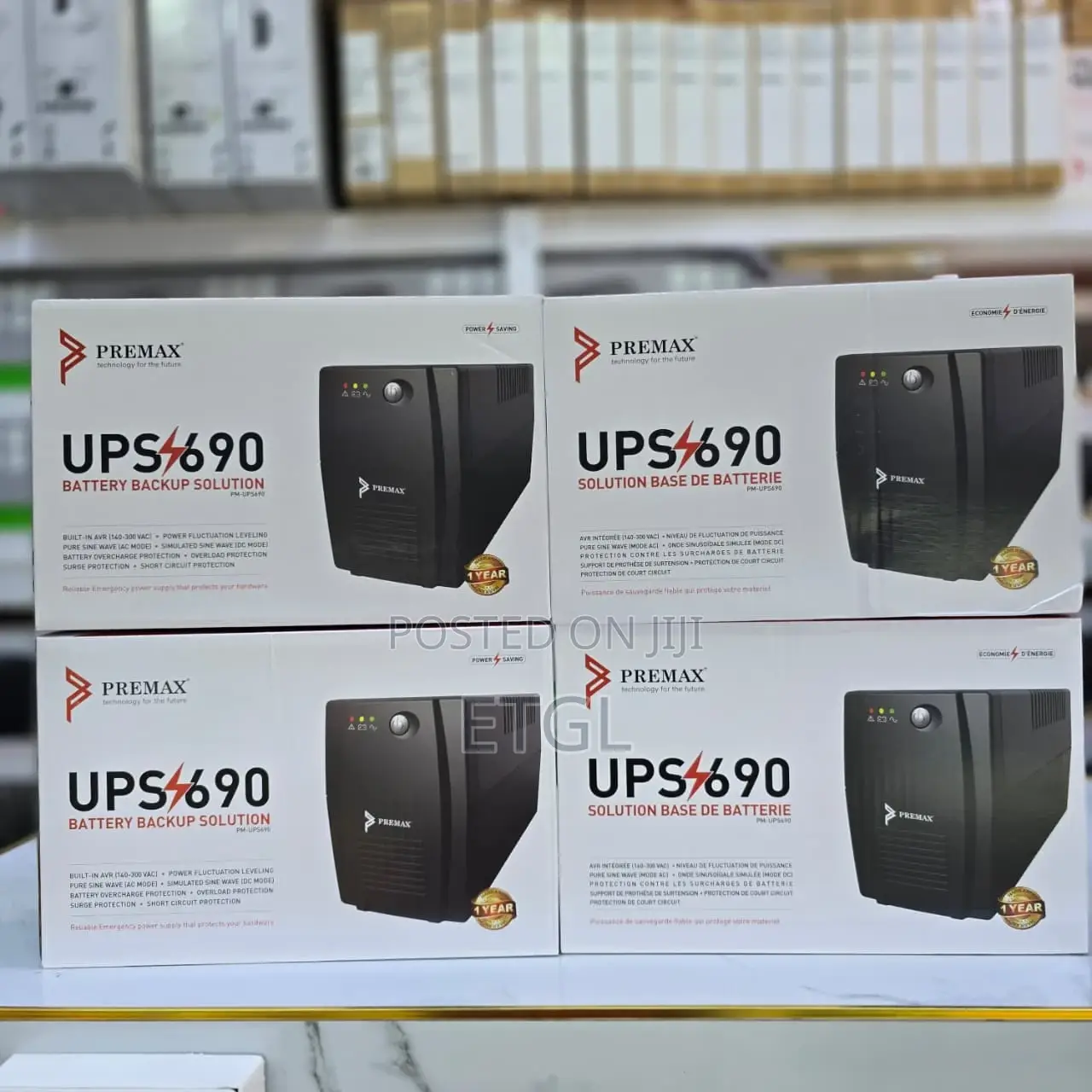 Premax Ups 690 Va/415 Watts 230 v With Surge Protection