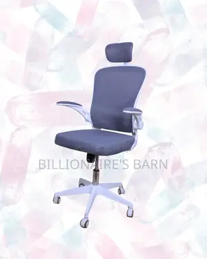 White Ergonomic Mesh Chair | Smooth Rolling Comfort for Busy Workdays