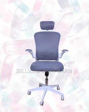 White Ergonomic Mesh Chair | Smooth Rolling Comfort for Busy Workdays