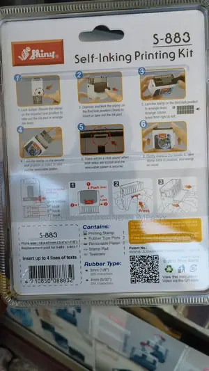 Batch, Manufacturing, Expiry Self Inking Rubber Stamp