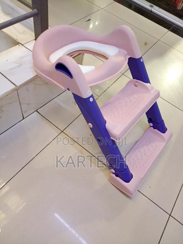 Pink Toilet Training Ladder - main view