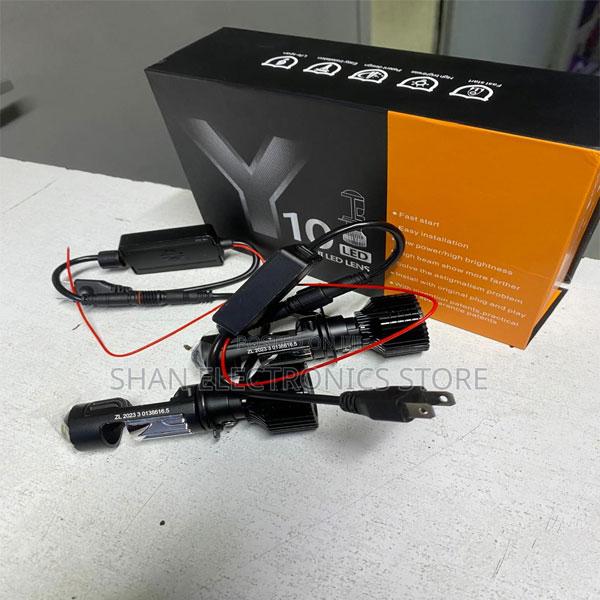 Car Led Lens Headlight With Cooling Fan - main view