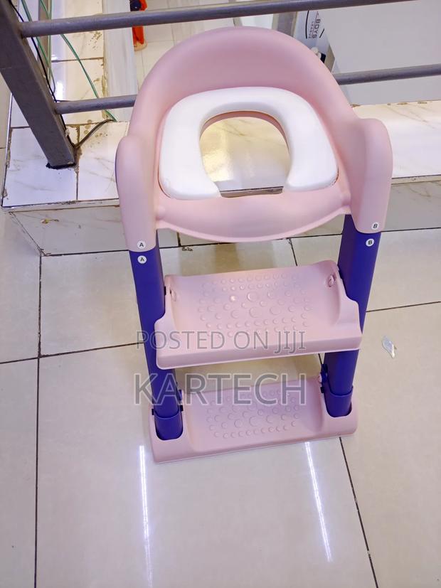 Adjustable Potty Ladder -Pink/Purple - main view