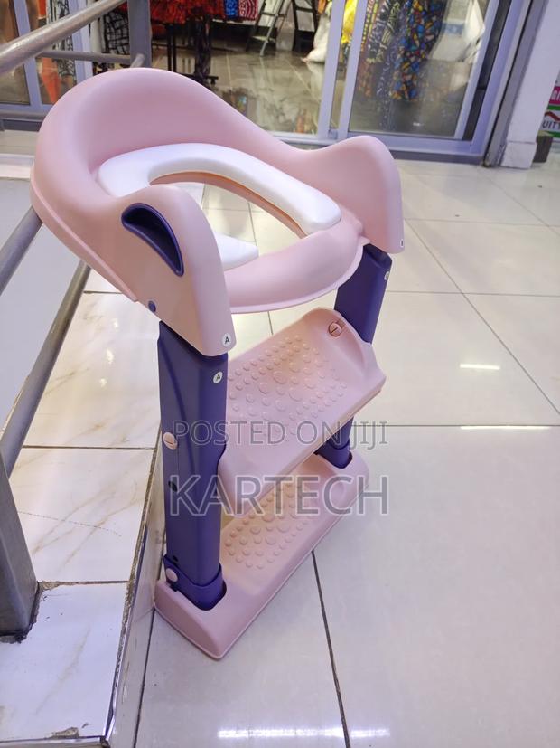 Kid's Potty Ladder -Pink - main view