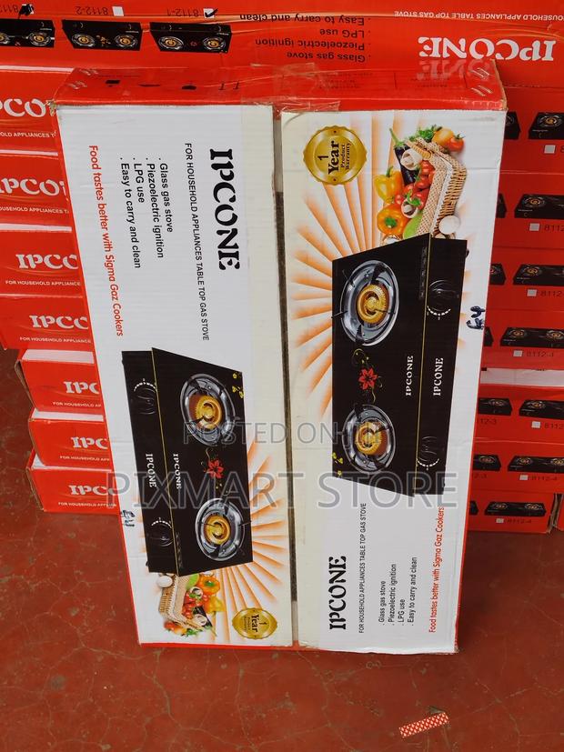 Ipcone Glass Top 2 Burner Gas Stove Durable and Stylish