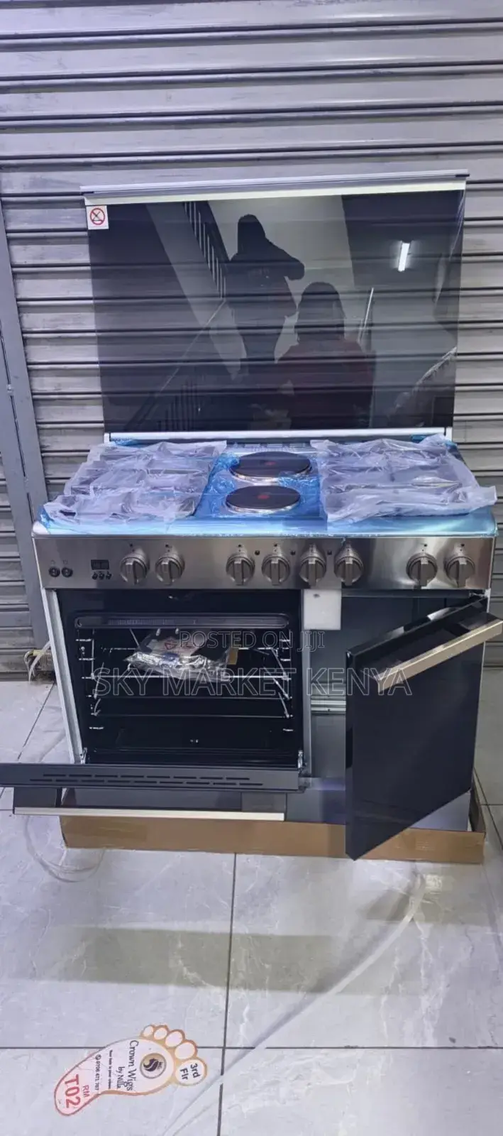 Haier 4 Gas Burner + 2 Electric Plates 60×90 Cooker