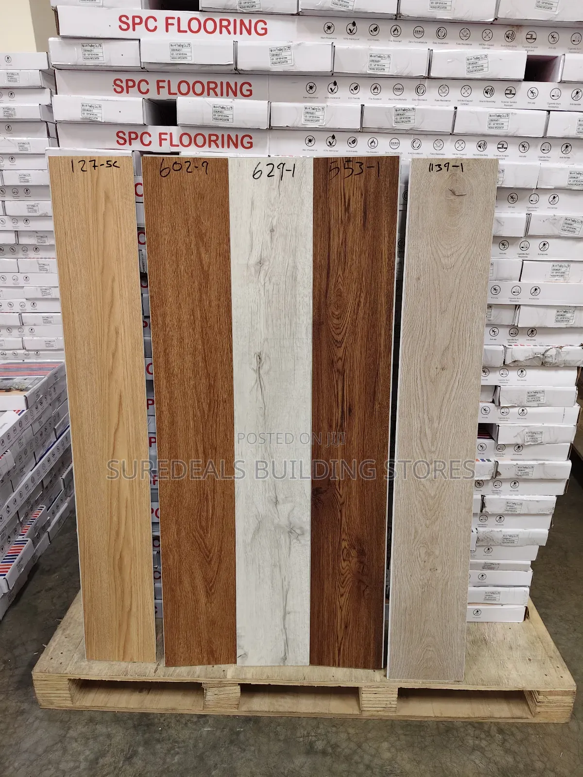 Spc (Stone Plastic Composite) Flooring Planks.
