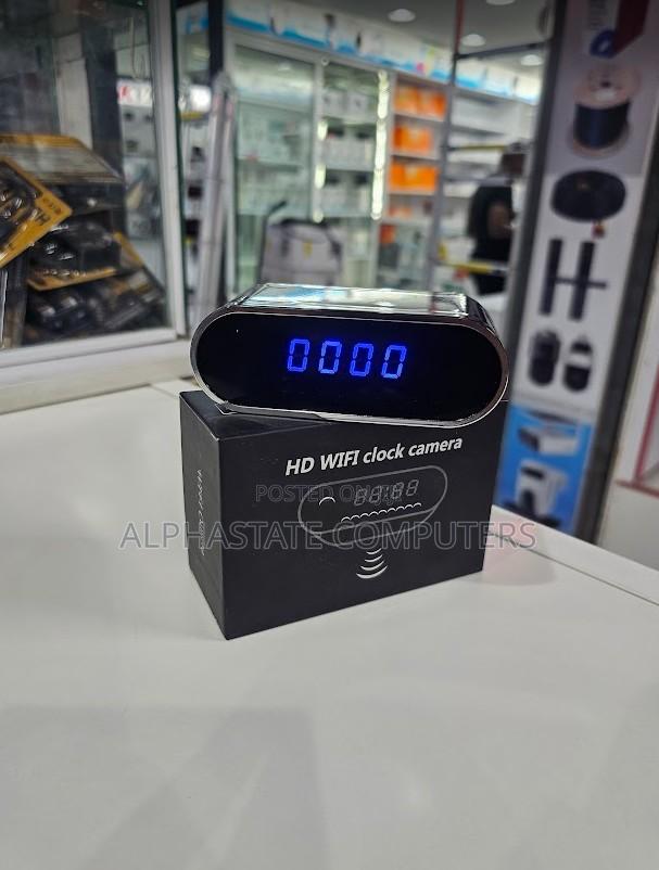 Wireless Table Clock Night Vision Remote 1080p Wifi Camera - main view