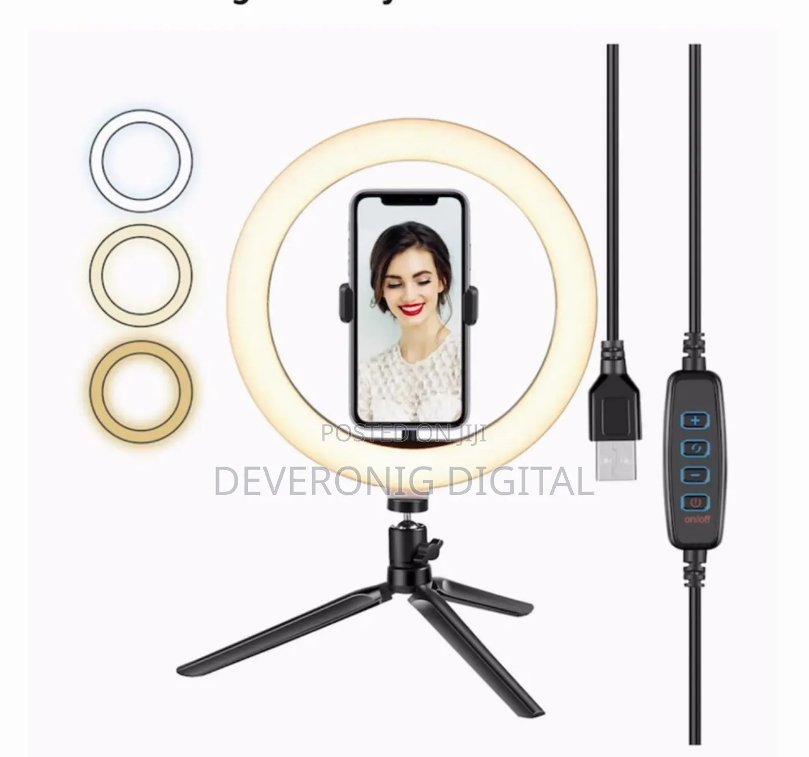 8 Inch Tripod Stand Ringlight*
(Has a Remote)