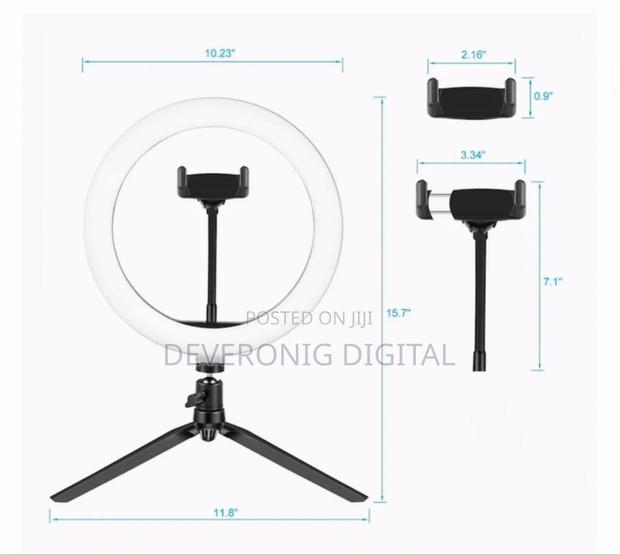 8 Inch Tripod Stand Ringlight*(Has a Remote) - thumbnail 4