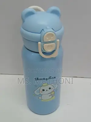 500 Ml Kids / School Stainless Steel Insulated Bottle With a Straw*