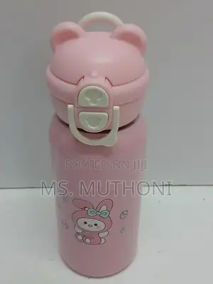 500 Ml Kids / School Stainless Steel Insulated Bottle With a Straw*