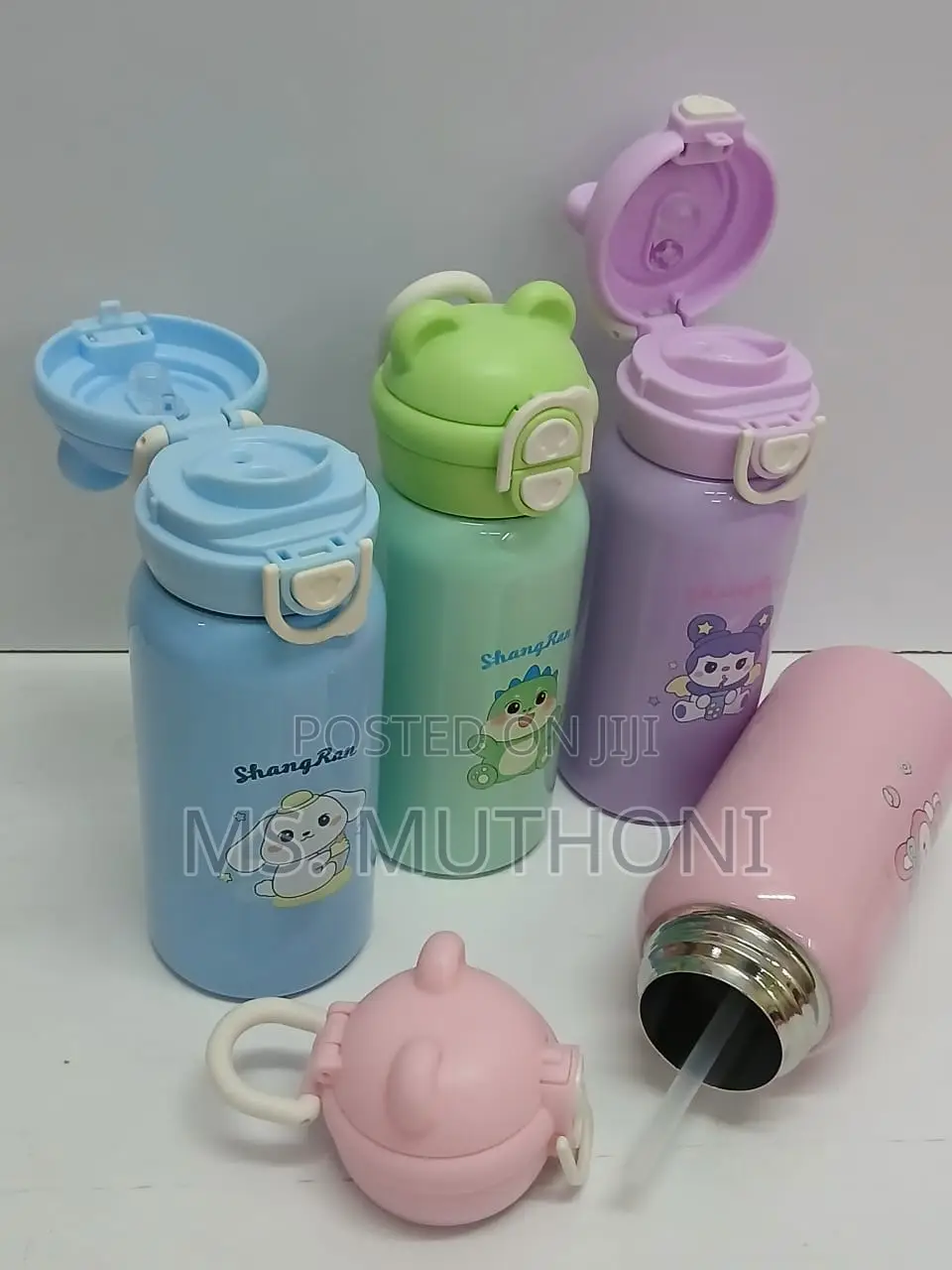 500 Ml Kids / School Stainless Steel Insulated Bottle With a Straw*