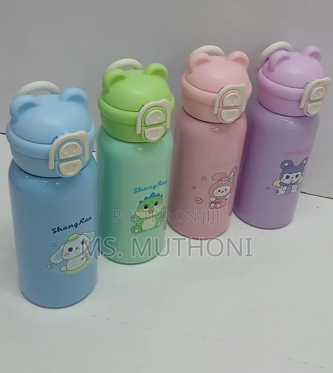 500 Ml Kids / School Stainless Steel Insulated Bottle With a Straw*