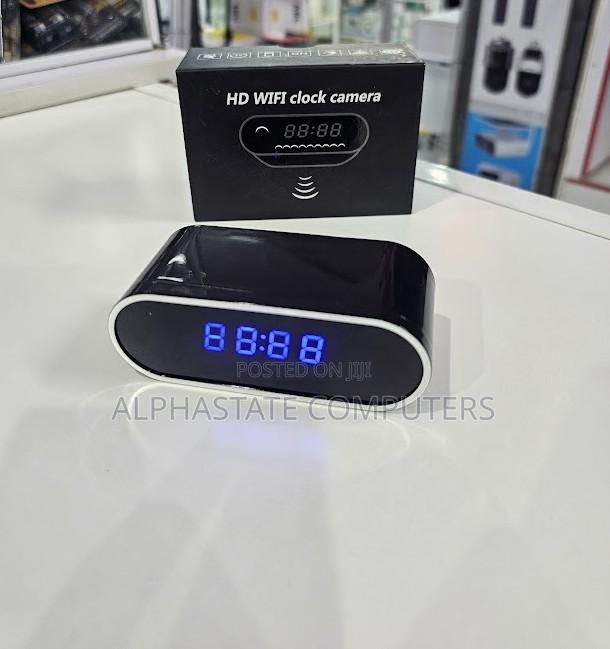Digital Desk Clock With Built-in Hd Wifi Camera for Home Monitoring