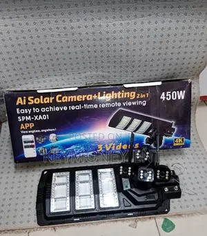 Xa24 450watts Streetlight Wifi PTZ Camera With Triple Lens Camera