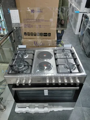 Von Cooker 90by60 4+2 Standing Cooker Full Oven (Vcf964271fsx)