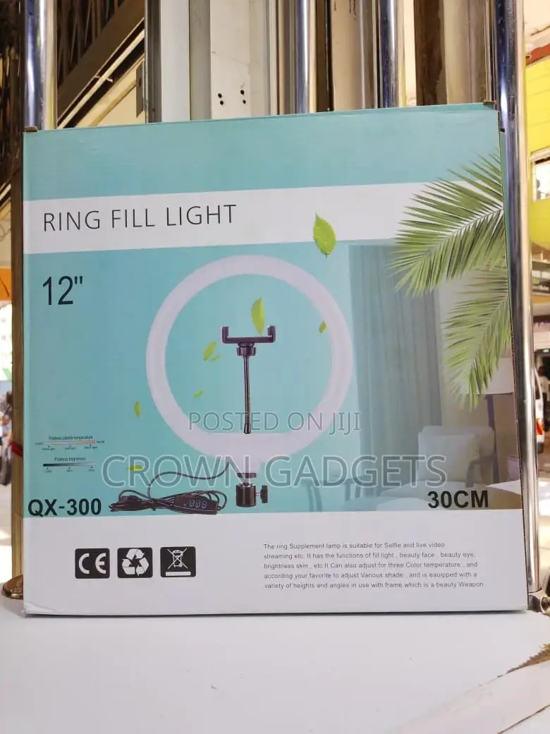 Usb Powered 12-Inch Ring Light With Tripod Stand for Live Streaming