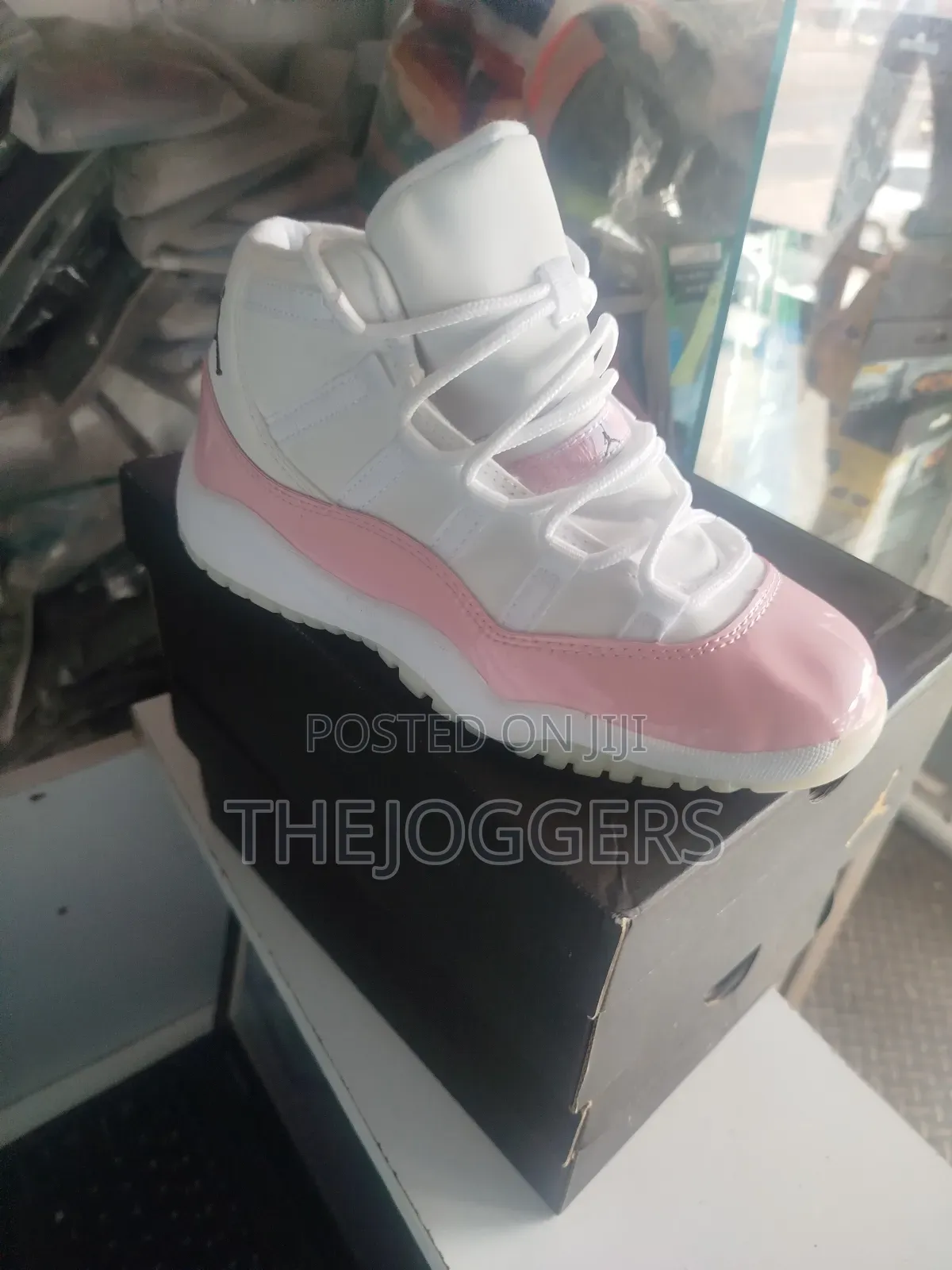 Air Jordan 11 Little Girls White and Pink