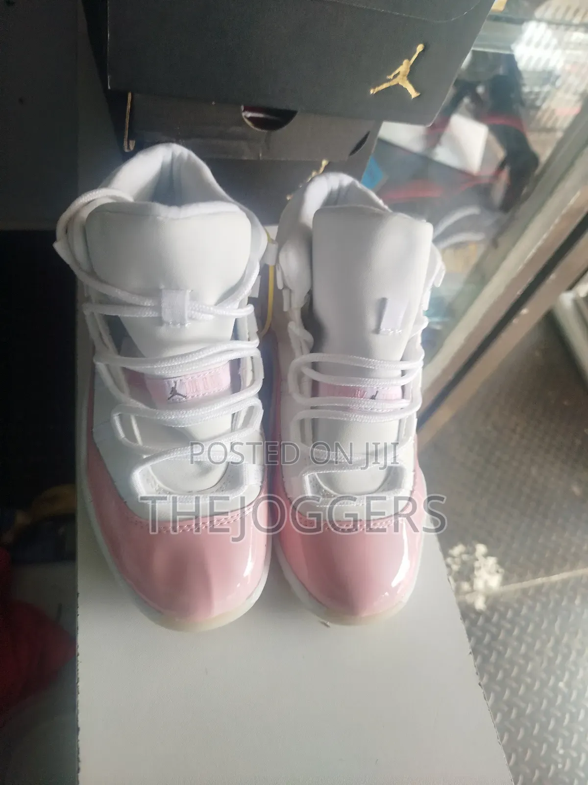 Air Jordan 11 Little Girls White and Pink
