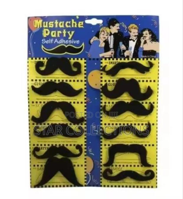 Fake Moustache 12pcs Set - main view