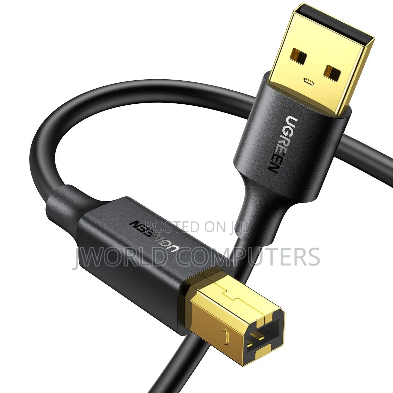 Ugreen Usb-a 2.0 Am to Bm Print Cable 3m (Black) - Us135