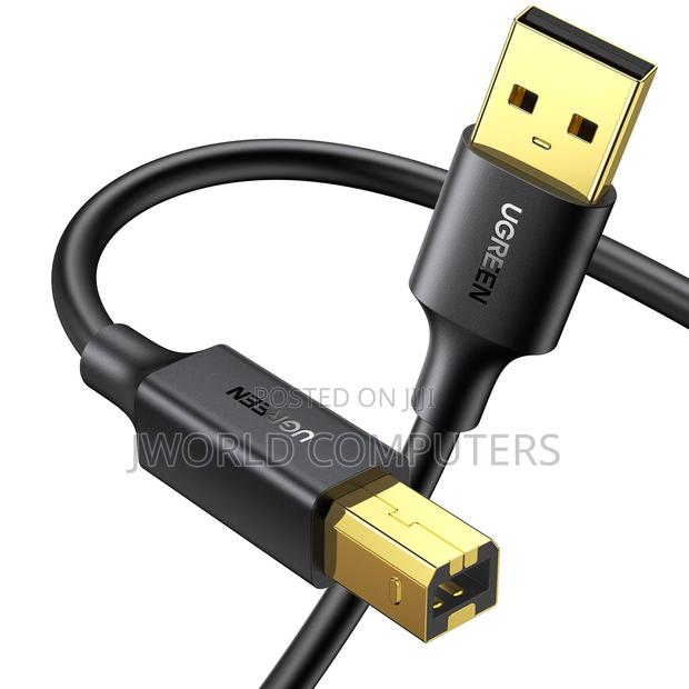Ugreen Usb-a 2.0 Am to Bm Print Cable 3m (Black) - Us135