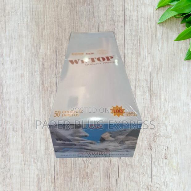 Wetop White Regular / Queen Size Rolling Paper - 100 Leaves - thumbnail 3