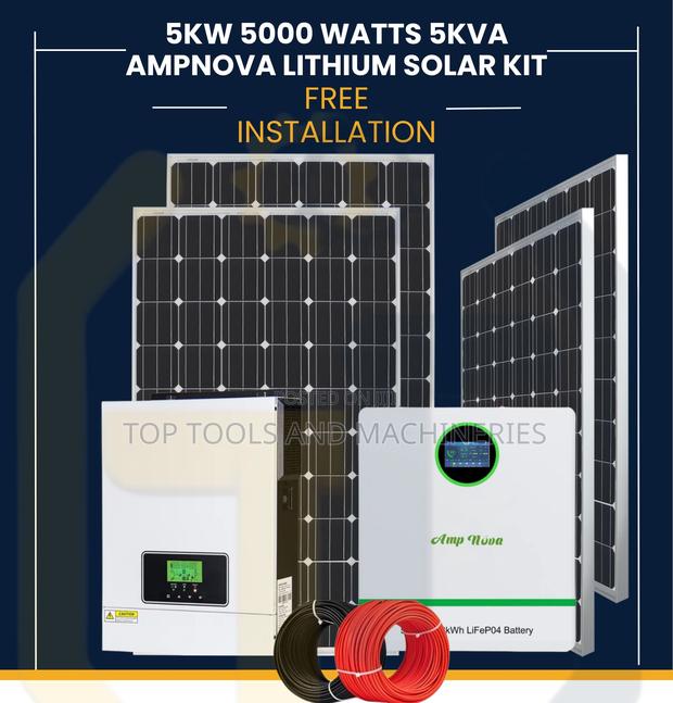 Amp Nova 5kw 5kva Lithium Solar Kit on a Budget - main view