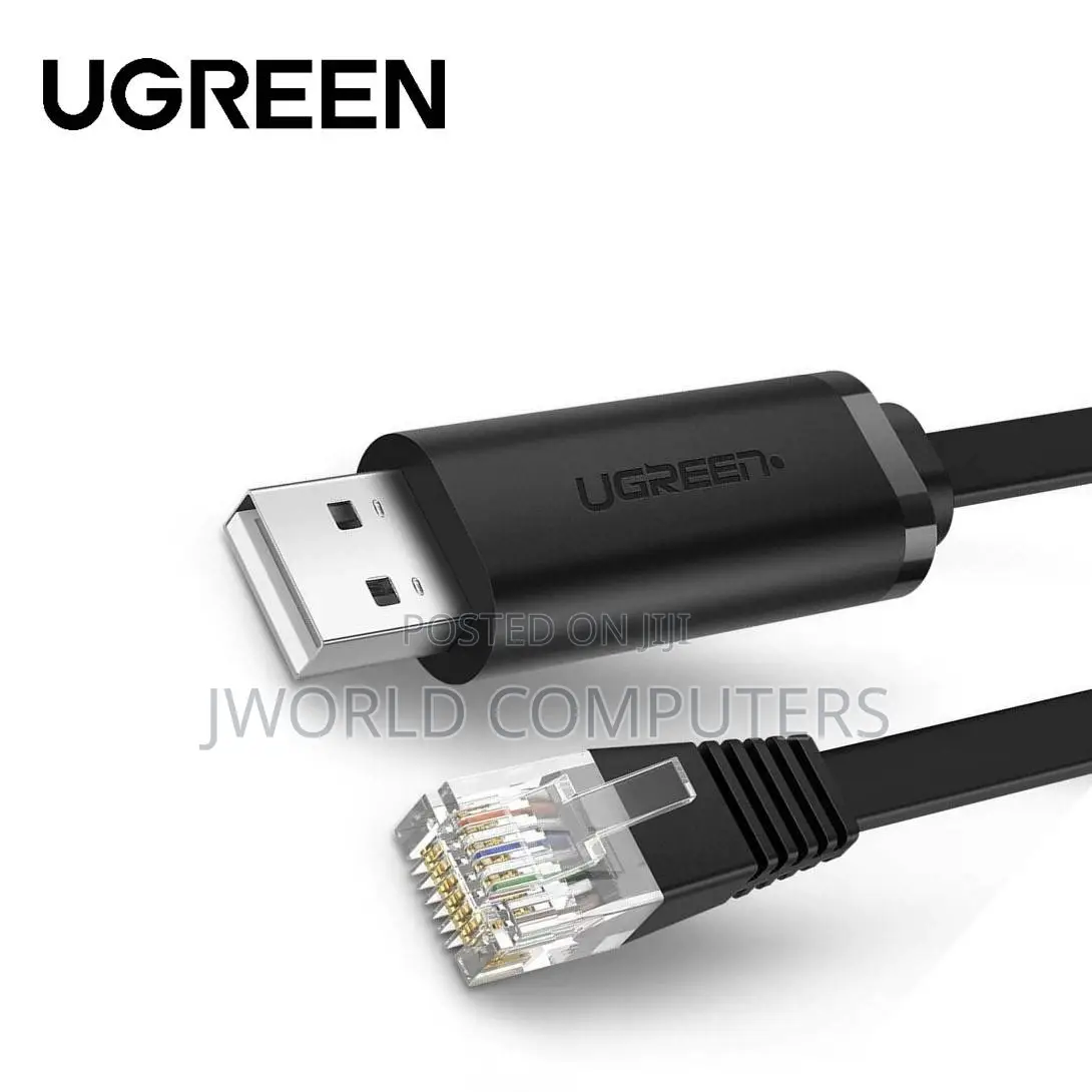 Ugreen Usb-a to Rj45 Console Cable 1.5m (Black) - Cm204